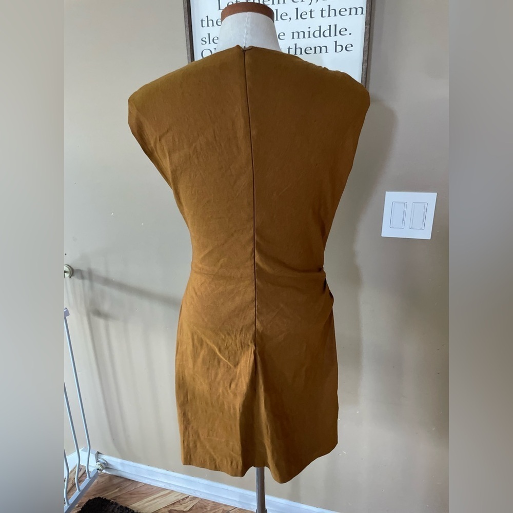 Zara Mustard Brown dress Apparel - Picture 6 of 8